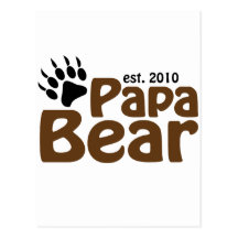 papa bear claw est 2010 postcard