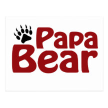 Papa Bear Claw Postcards