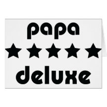 papa deluxe icon greeting card
