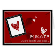 "Papacito" Tarjeta de Amor Greeting Card