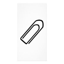 Paper clip photo cards