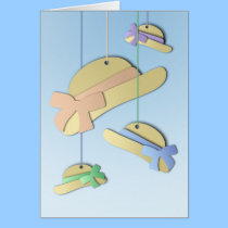 Paper Hats Greeting Card cards