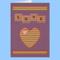 Paper Hearts Greeting Card ( cards