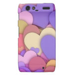 Paper hearts motorola droid RAZR cover
