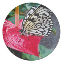 Paper Kite Butterfly Dinner Plates
