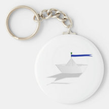 Paper Toy Boat Keychain