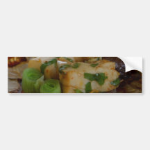 Paper Wrapped Tuna Bumper Stickers