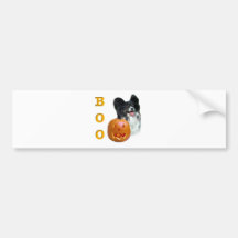 Papillon Boo Bumper Stickers