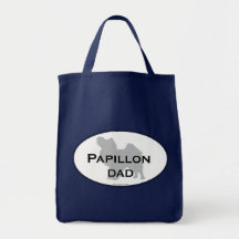 Papillon Dad Canvas Bags