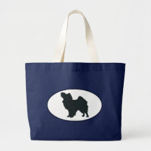 Papillon Silhouette Tote Bags