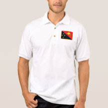 Papua New Guinea flag golf polo
