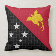 Papua New Guinea flag Pillows
