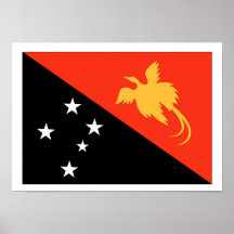 Papua New Guinea Flag Posters