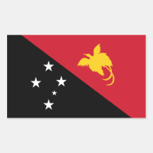 Papua New Guinea/Guinean Flag Stickers