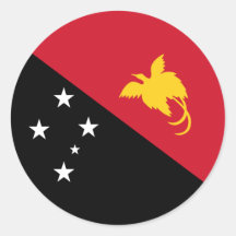 Papua New Guinea/Guinean Flag Stickers
