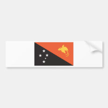 Papua New Guinean Flag Bumper Sticker