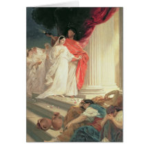 Parable of the Wise and Foolish Virgins, 1886 Greeting Card
