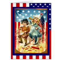 Parading on the 4th of July Greeting Cards