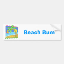 Paradise Beach Bumper Stickers