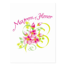 Paradise Matron of Honour T-shirts. Gifts Post Card
