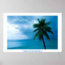 paradise seascape poster print