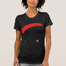 paraglider red - paragliding t-shirts
