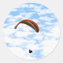 Paragliding in the Clouds - Customisable Stickers