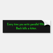 Parallel Fifths Bumper Stickers