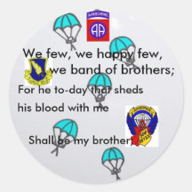Paratrooper FUNNY Stickers