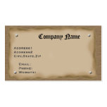 Parchment Mounted on Wood Business Card
