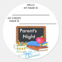 Parent's Night Stickers