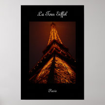 Paris at Night Poster