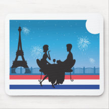 Paris Background Mouse Mat