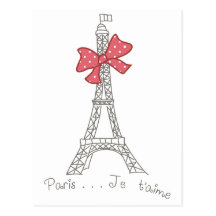 Paris...Je t'aime Postcards