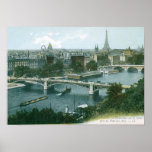 Paris Panorama Vintage Poster