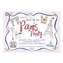 Paris Party Invitation