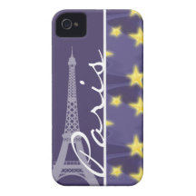 Paris Starry Night; Eiffel Tower Case-Mate iPhone 4 Cases