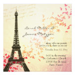 Paris Themed Wedding Invitation