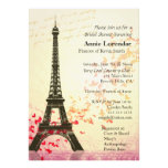 Paris Themed Wedding Invitation template