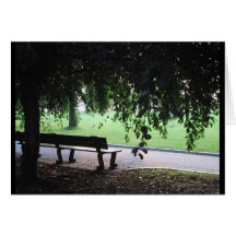 Park Bench Greeting Cards