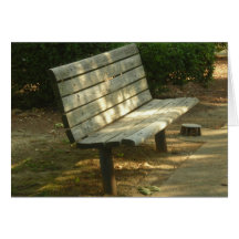 Park Bench Greeting Cards