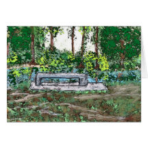 Park Bench: Solitude Greeting Cards