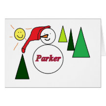 Parkers snowman notes cards