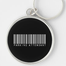 Parking Attendant Bar Code Keychains