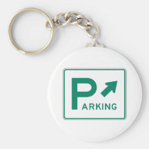 Parking Street Sign Keychain