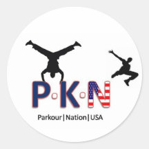 Parkour Nation USA Sticker