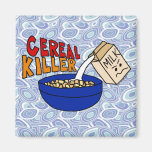 Parody Cereal Killer Breakfast Food Humour Fridge Magnet
