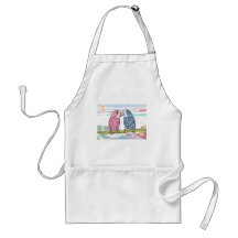 Parrots In Love Aprons