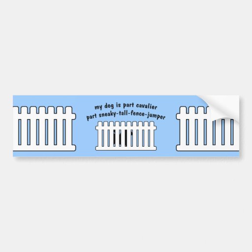 Part Cavalier Part Fence-Jumper Bumper Sticker