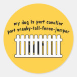 Part Cavalier Part Fence-Jumper Sticker